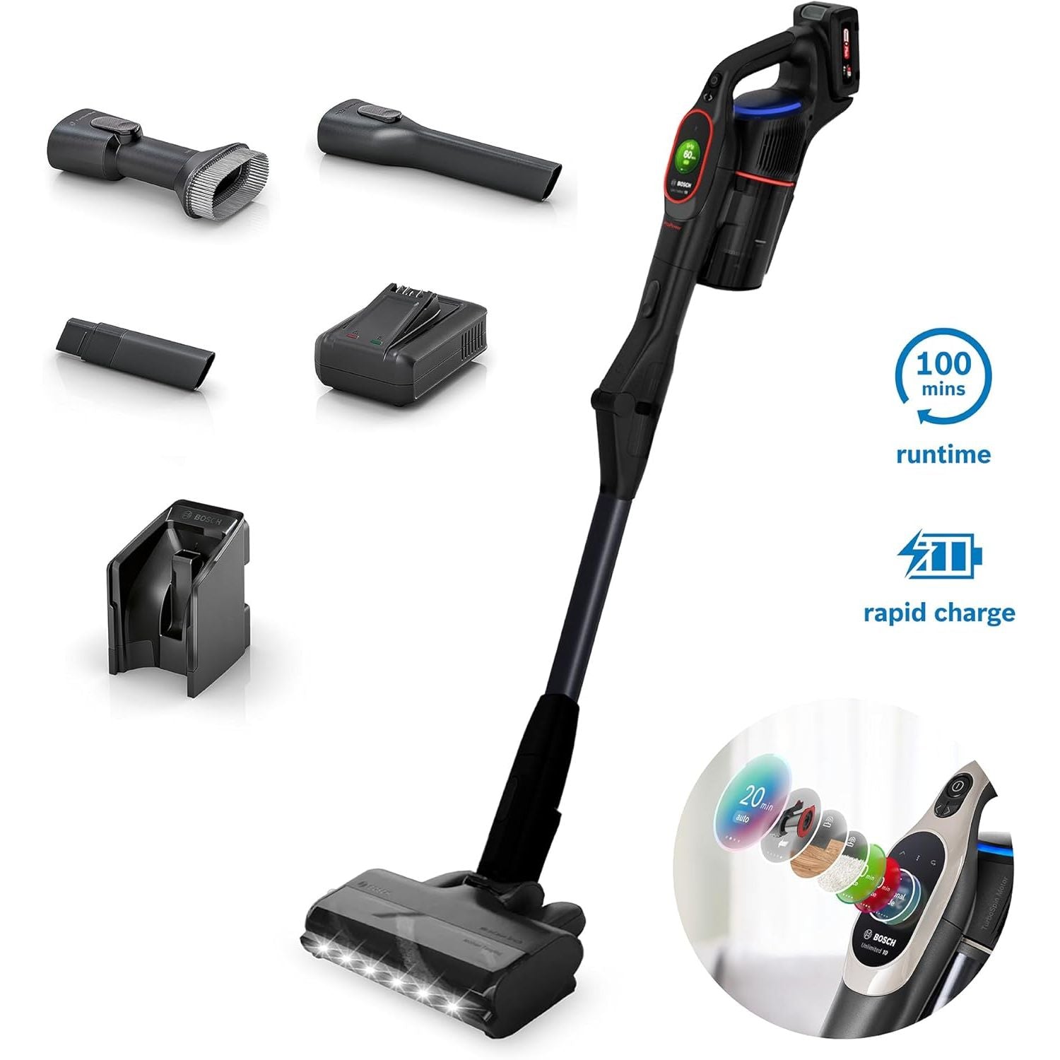 Buy Bosch,Bosch Unlimited 10 (BCS1051GB) Cordless Vacuum Cleaner – Black - Gadcet UK | UK | London | Scotland | Wales| Near Me | Cheap | Pay In 3 | Upright Vacuums